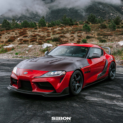 Seibon 2020 Toyota GR Supra MB-Style Carbon Fiber Front Lip FL20TYSUP-MB