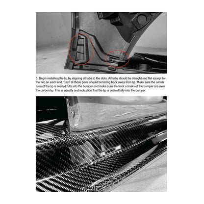 Seibon 2020 Toyota GR Supra MB-Style Carbon Fiber Front Lip FL20TYSUP-MB