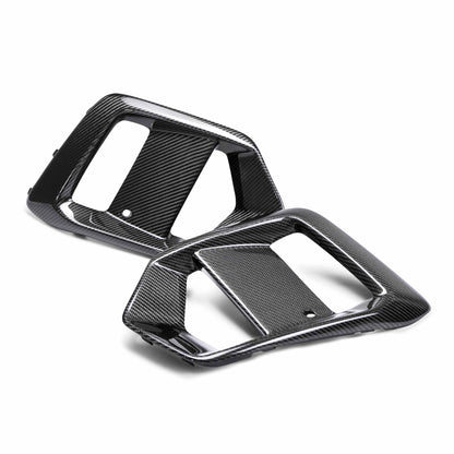 Seibon 16-18 Ford Focus RS Carbon Fiber Fog Light Surrounds FLS16FDFO