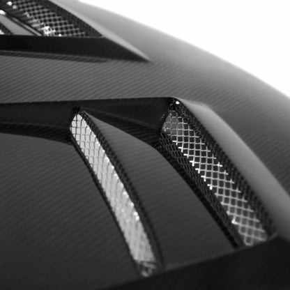 Seibon 08-09 Mitsubishi Lancer (CYA4/5A) DV Style Carbon Fiber Hood HD0809MITLAN-DV