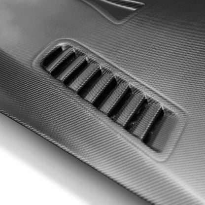 Seibon 09-15 Nissan Skyline R35 GT-R ES Style Dry Carbon Fiber Hood HD0910NSGTR-ES-DRY