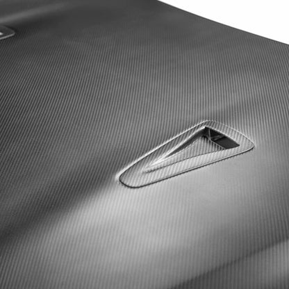 Seibon 09-10 Nissan Skyline R35 GT-R OEM-Dry Carbon Fiber Hood HD0910NSGTR-OE-DRY