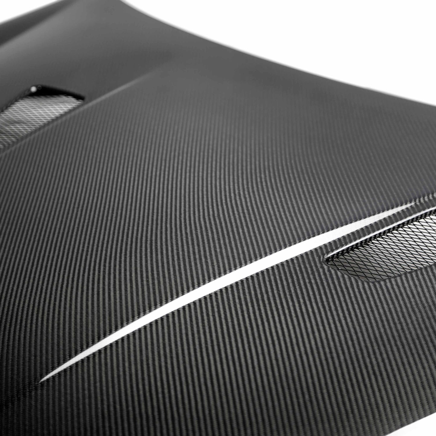 Seibon 10-11 VW Golf GTI 5K/MK6 TM Carbon Fiber Hood w/ Shaved Emblem HD1011VWGTIB-TM