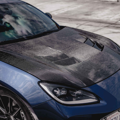 Seibon 2022 Toyota GR86/Subaru BRZ TS-Style Carbon Fiber Hood HD22TY86-TS