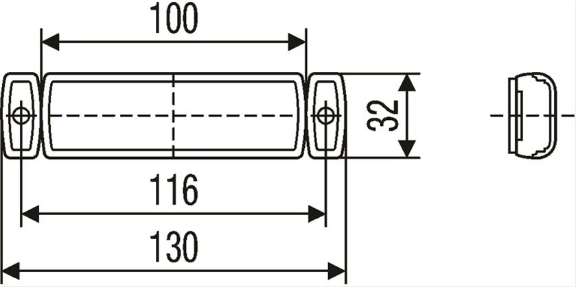 Hella LED Marker Light Assemblies 008645011