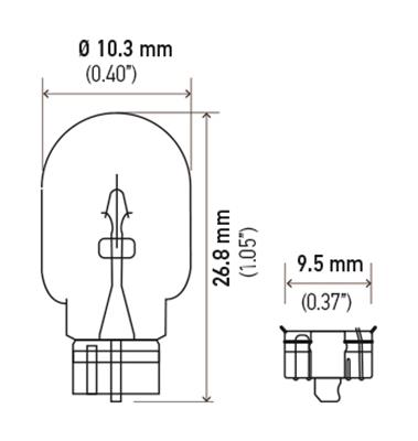 Hella Standard Series Light Bulbs 168TB