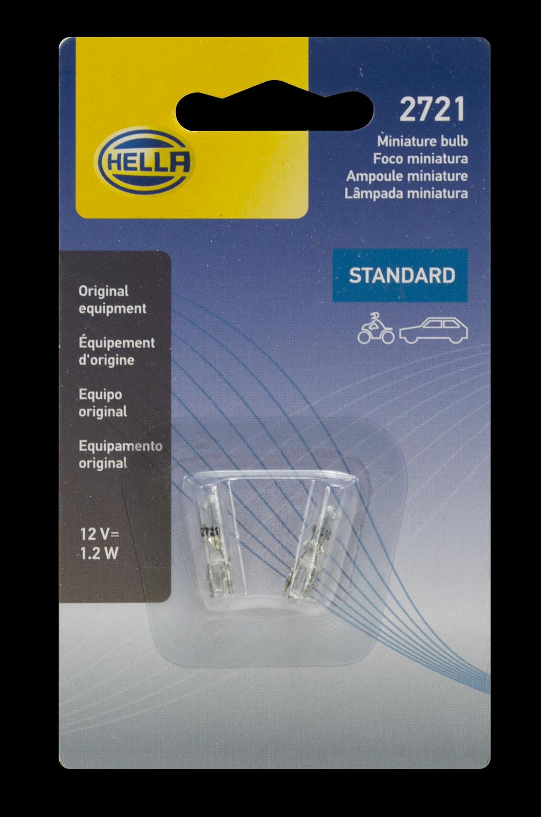 Hella Standard Series Light Bulbs 2721TB