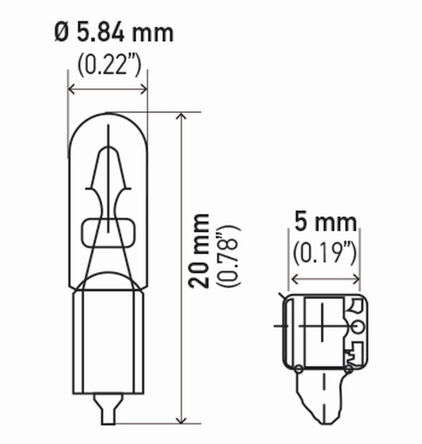 Hella Standard Series Light Bulbs 2721TB