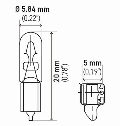 Hella Standard Series Light Bulbs 2721TB