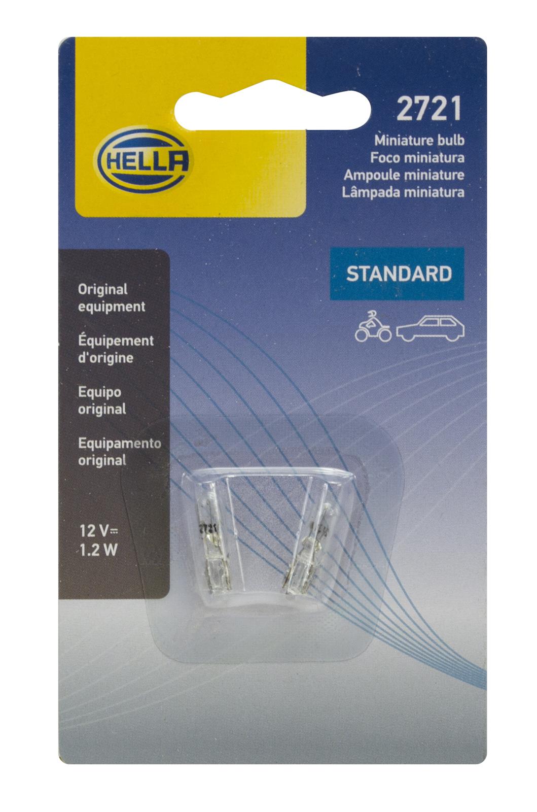 Hella Standard Series Light Bulbs 2721TB