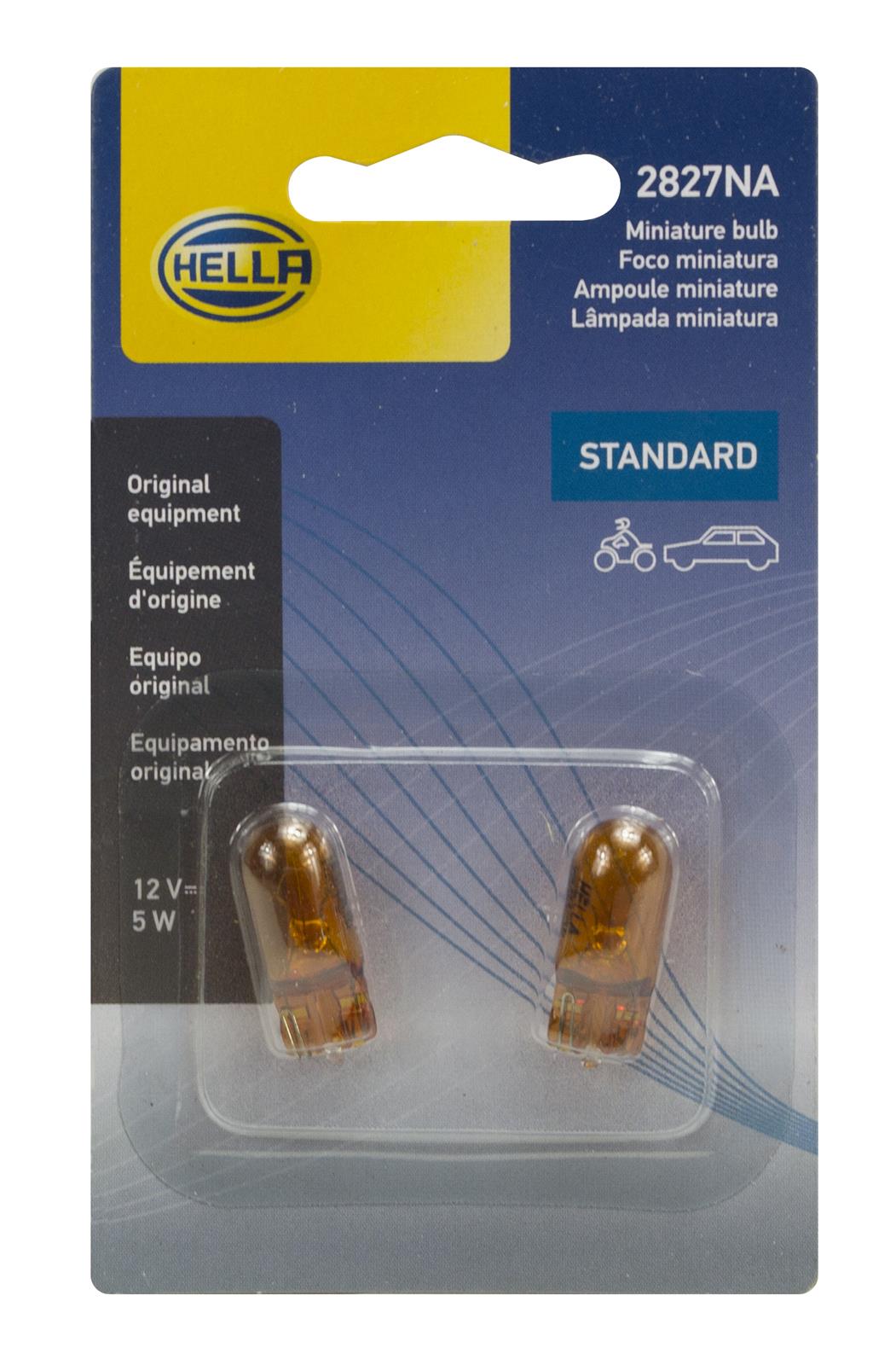 Hella Standard Series Light Bulbs 2827NATB