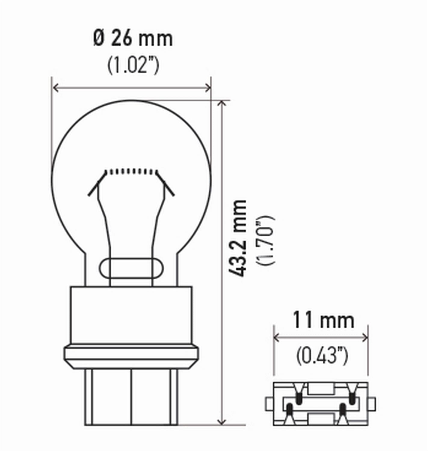 Hella Standard Series Light Bulbs 3157TB