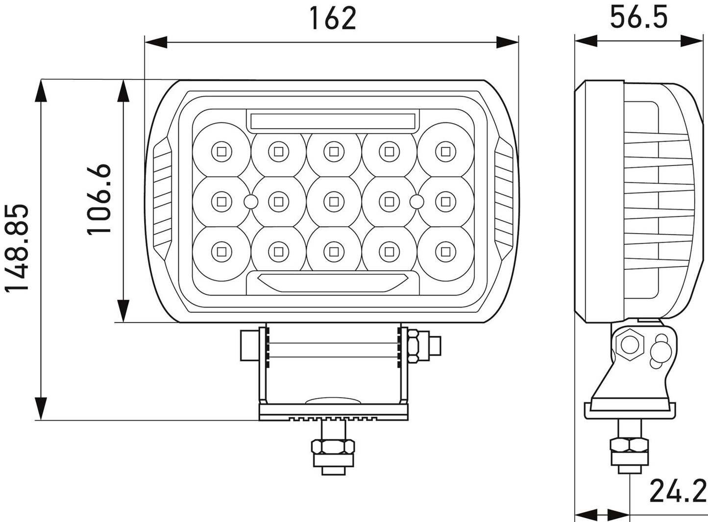 Hella ValueFit 450 LED Lights 358154051