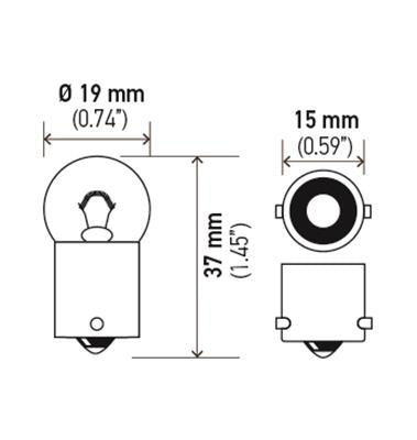 Hella Standard Series Light Bulbs 5008TB