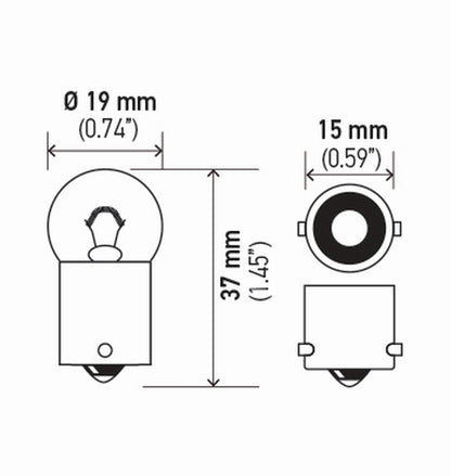 Hella Standard Series Light Bulbs 5637TB