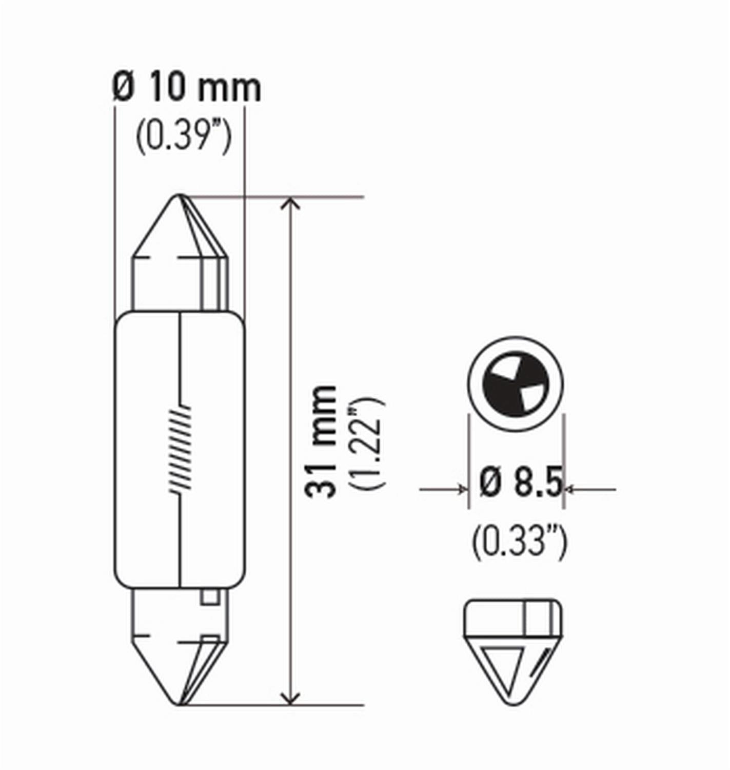 Hella Standard Series Light Bulbs 6418TB