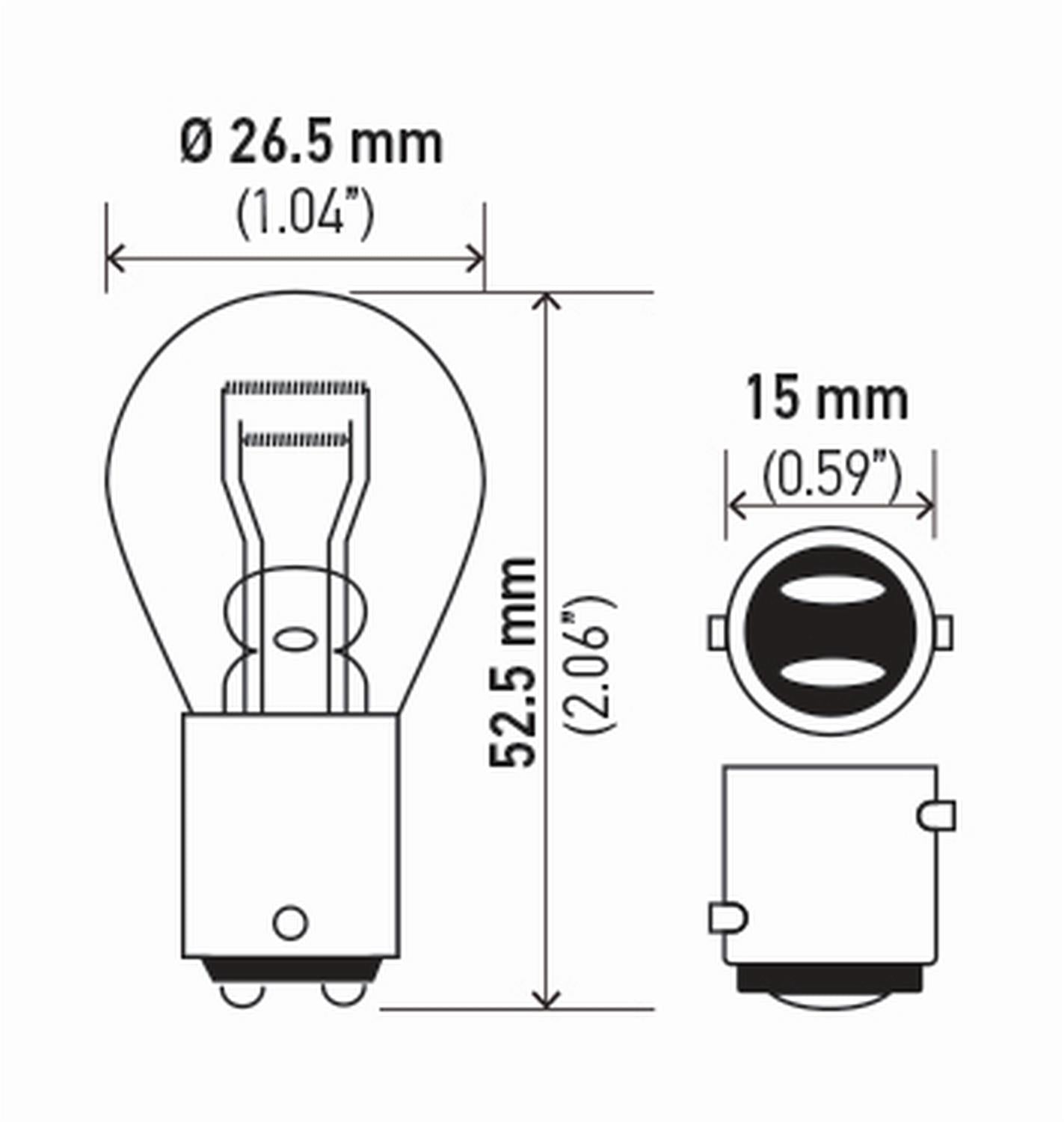 Hella Standard Series Light Bulbs 7225TB
