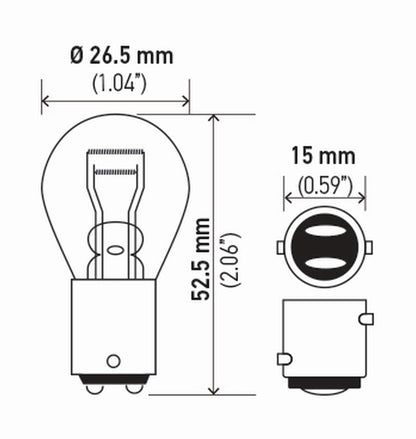 Hella Standard Series Light Bulbs 7225TB