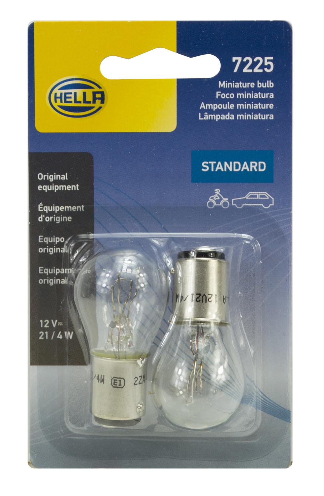 Hella Standard Series Light Bulbs 7225TB