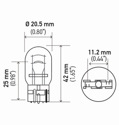 Hella Standard Series Light Bulbs 7443TB