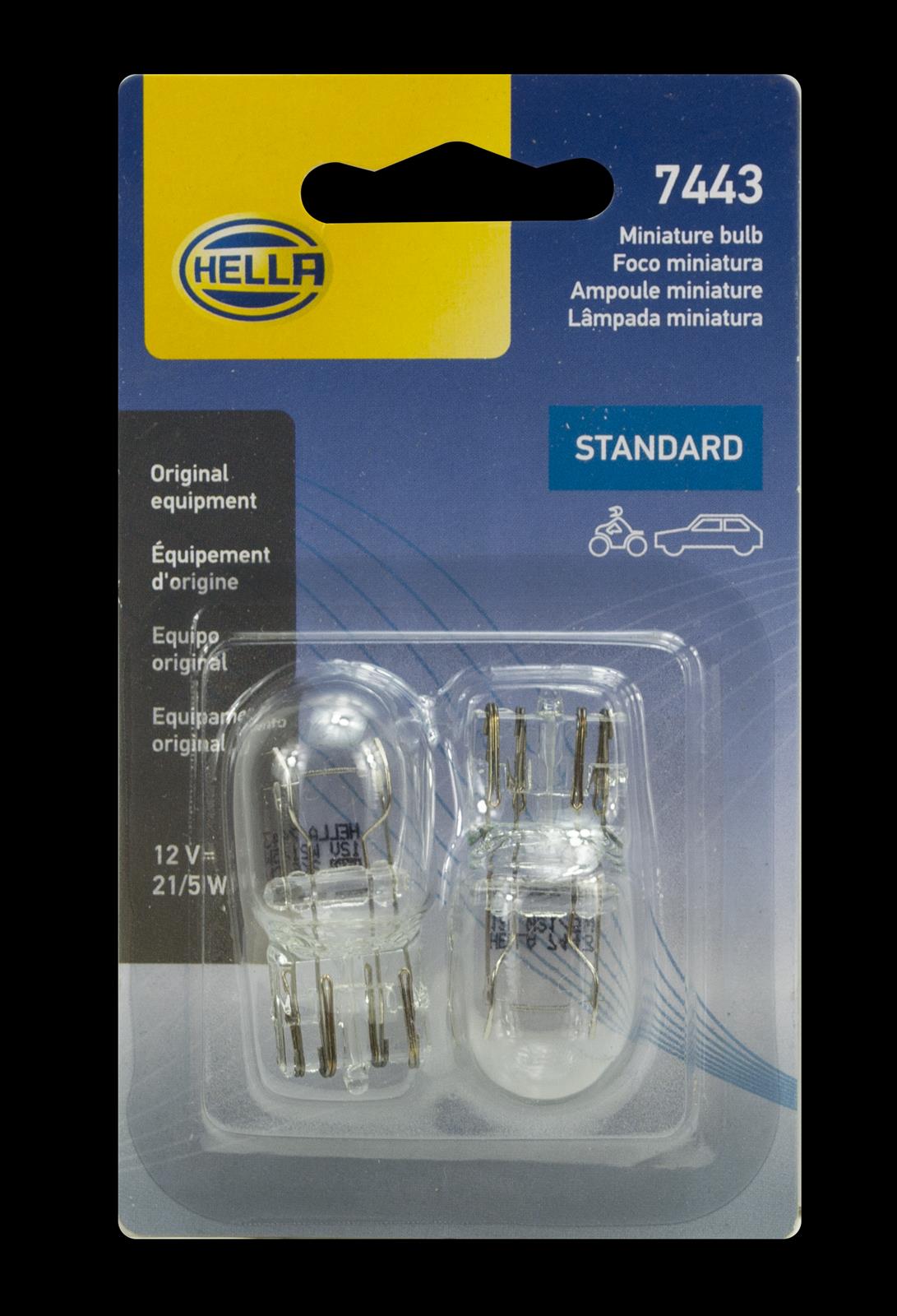 Hella Standard Series Light Bulbs 7443TB