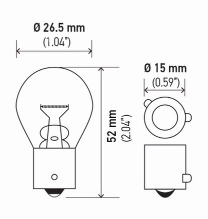 Hella Standard Series Light Bulbs 7507TB