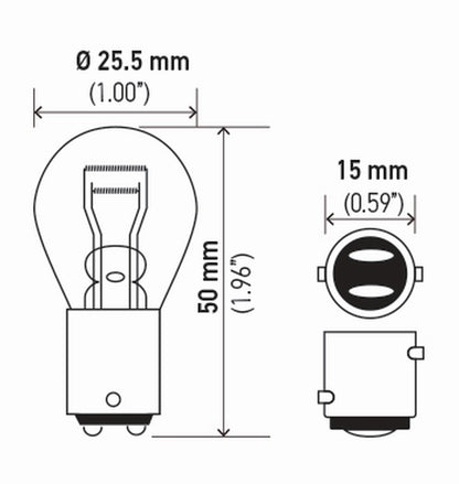 Hella Standard Series Light Bulbs 7528SB