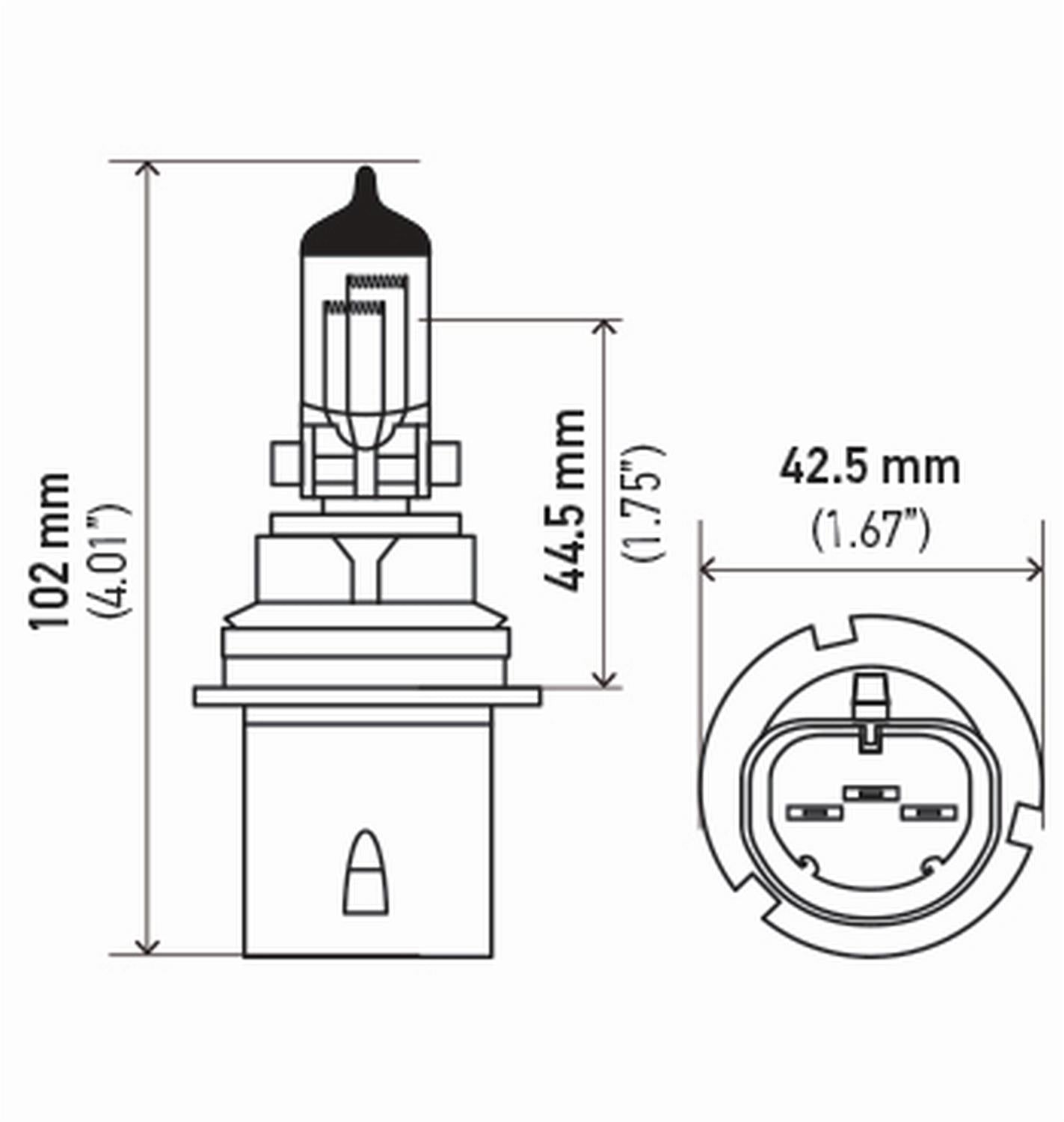 Hella High Performance Series Light Bulbs 9004P50TB