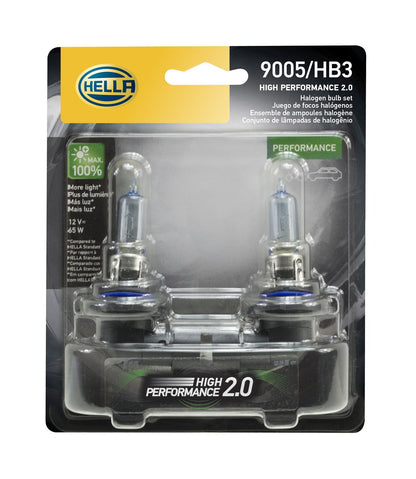 Hella High Wattage Series Halogen Light Bulbs 9005 100WTB