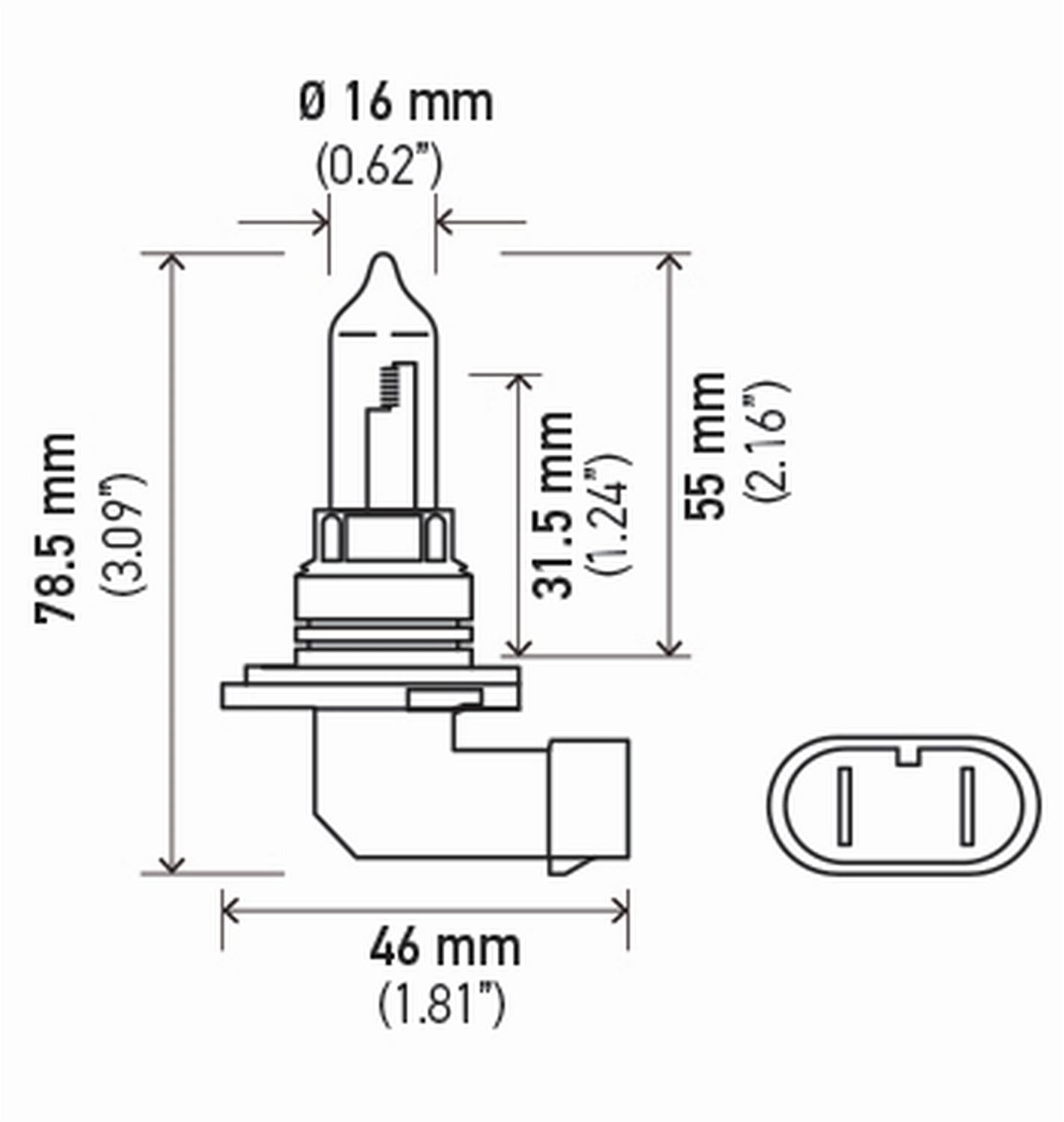 Hella Standard Series Light Bulbs 9005TB