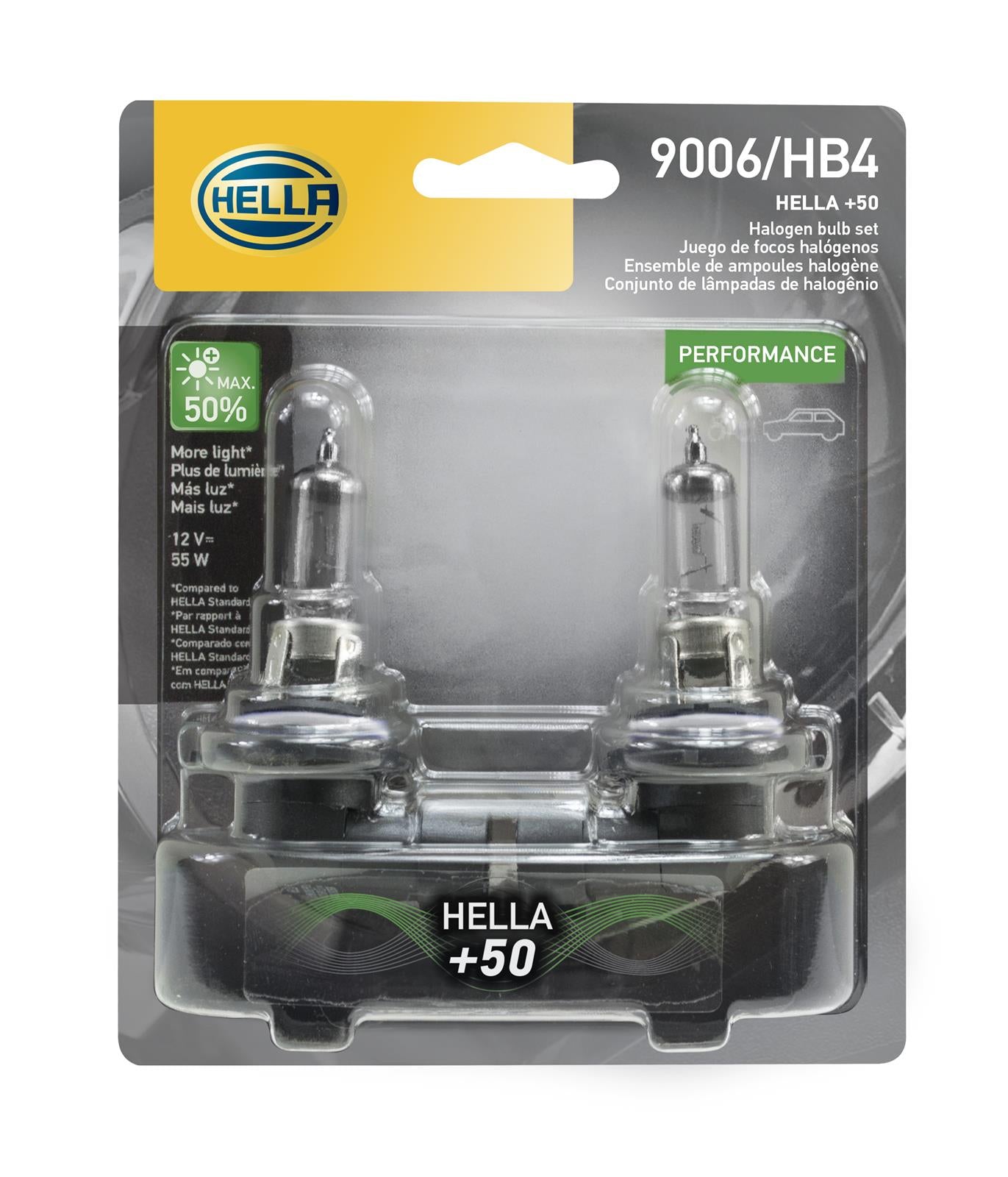 Hella High Performance Series Light Bulbs 9006P50TB