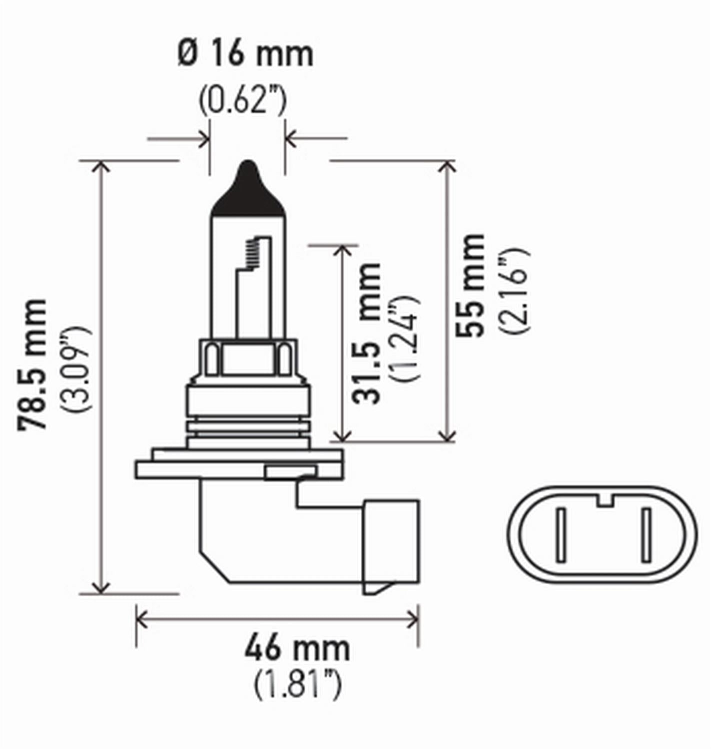 Hella Standard Series Light Bulbs 9006SB
