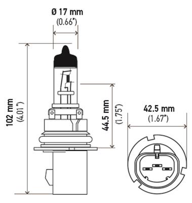 Hella High Wattage Series Halogen Light Bulbs 9007 100/80W