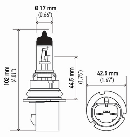 Hella Standard Series Light Bulbs 9007TB