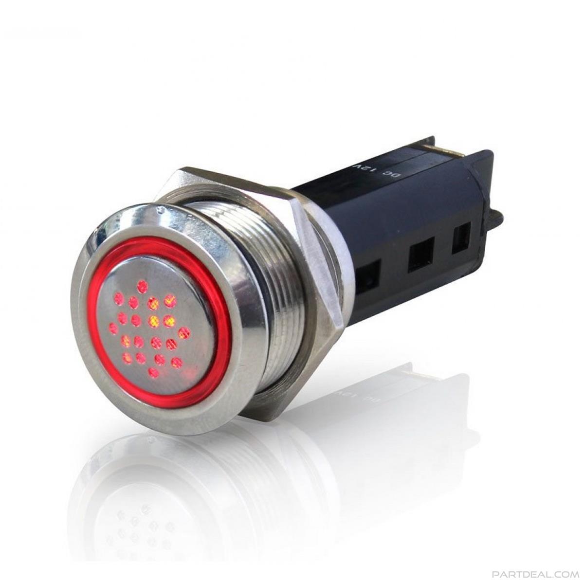 Hella Stainless Steel Push Button Off-On Switches 958456001