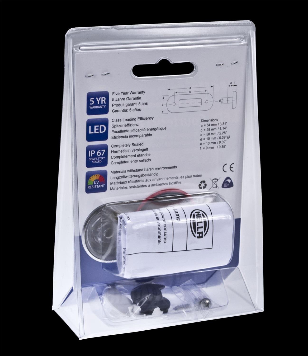 Hella LED Oval Flush-Mount Lamps 980869501