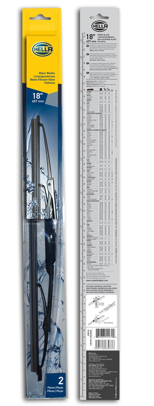 Hella Standard Wiper Blades 9XW398114018