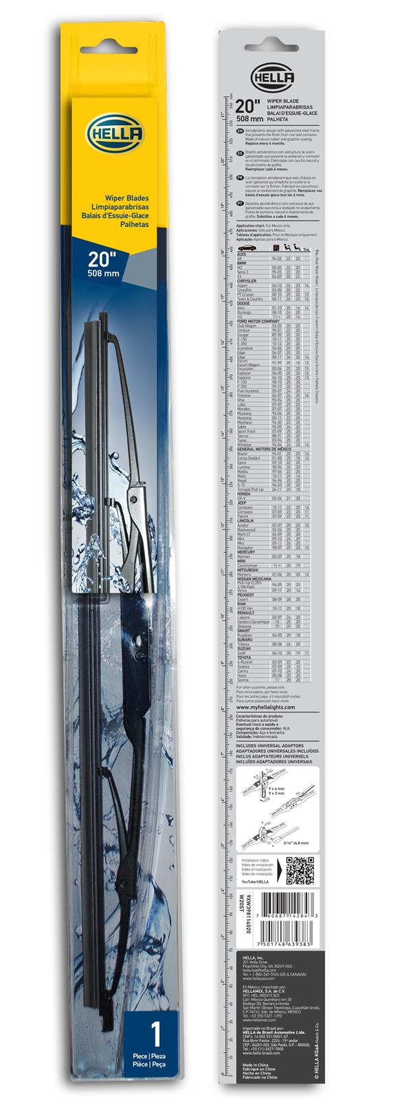Hella Standard Wiper Blades 9XW398114020
