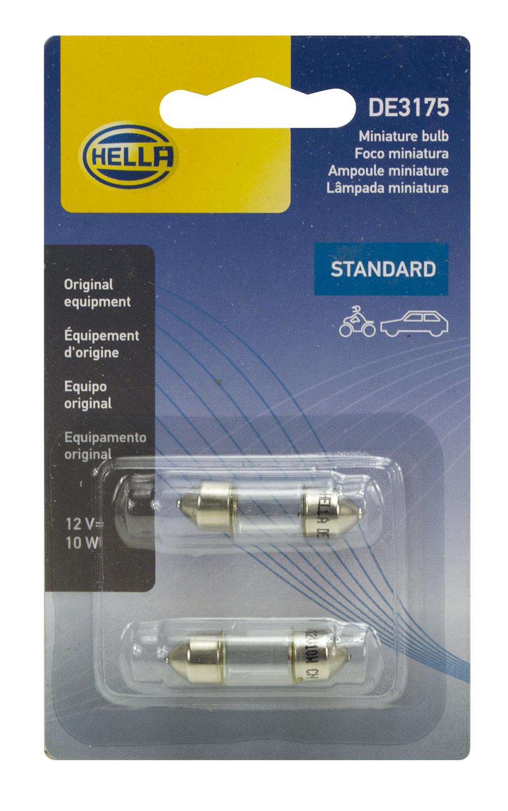 Hella Standard Series Light Bulbs DE3175TB