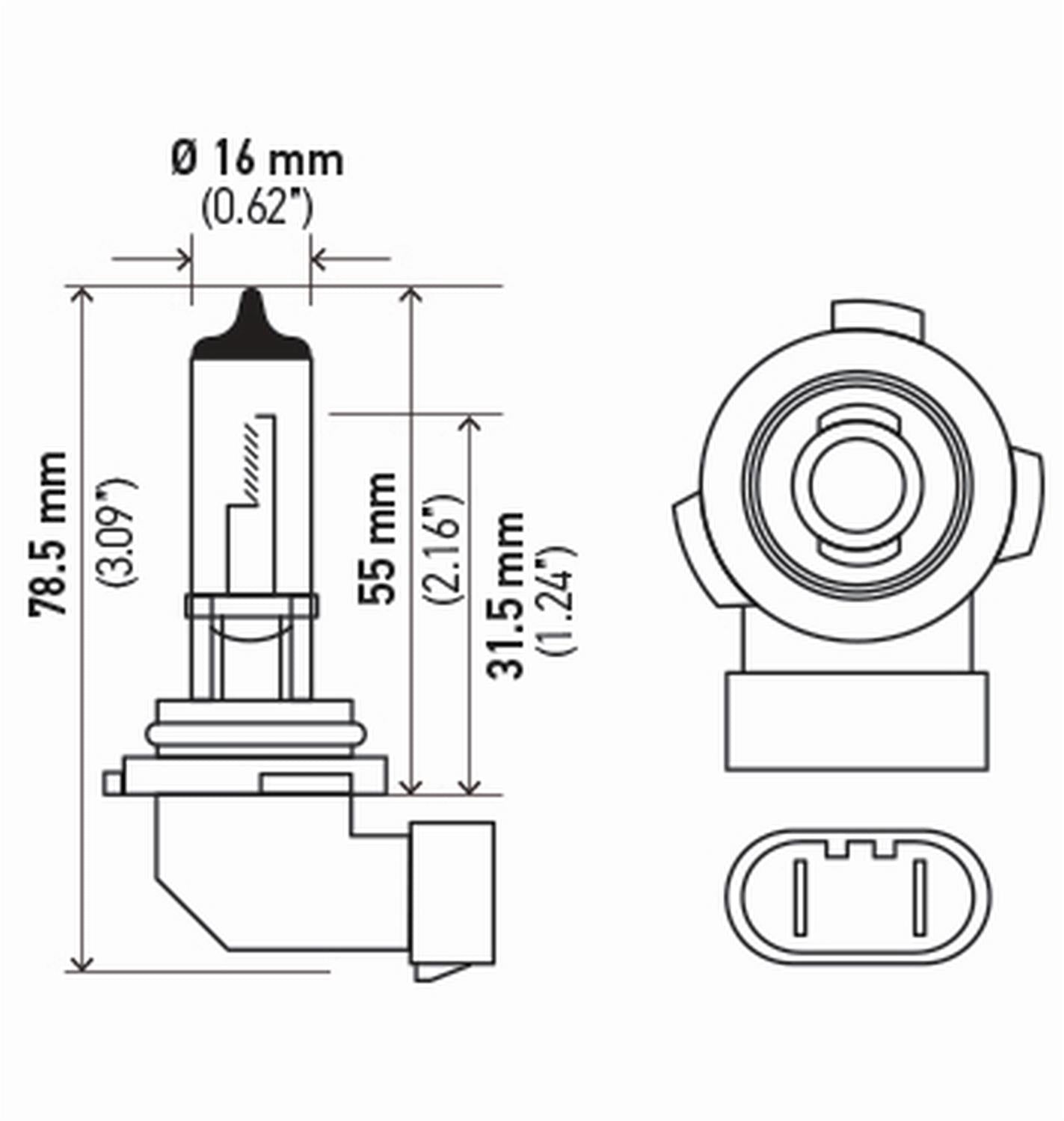 Hella Standard Series Light Bulbs H10TB