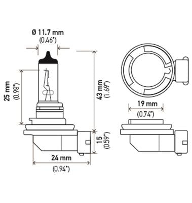 Hella Halogen Light Bulbs H11