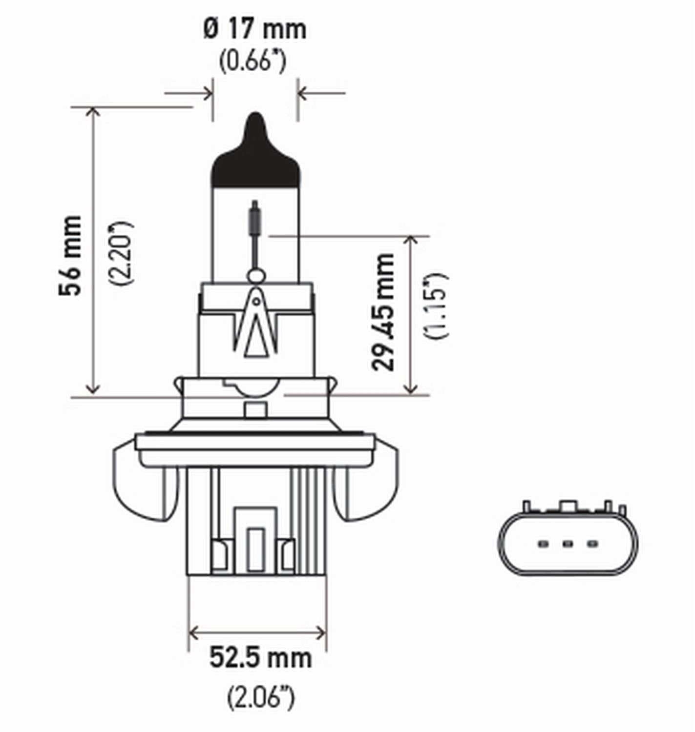 Hella Standard Series Light Bulbs H13TB