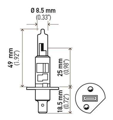 Hella High Performance Series Light Bulbs H1P50TB