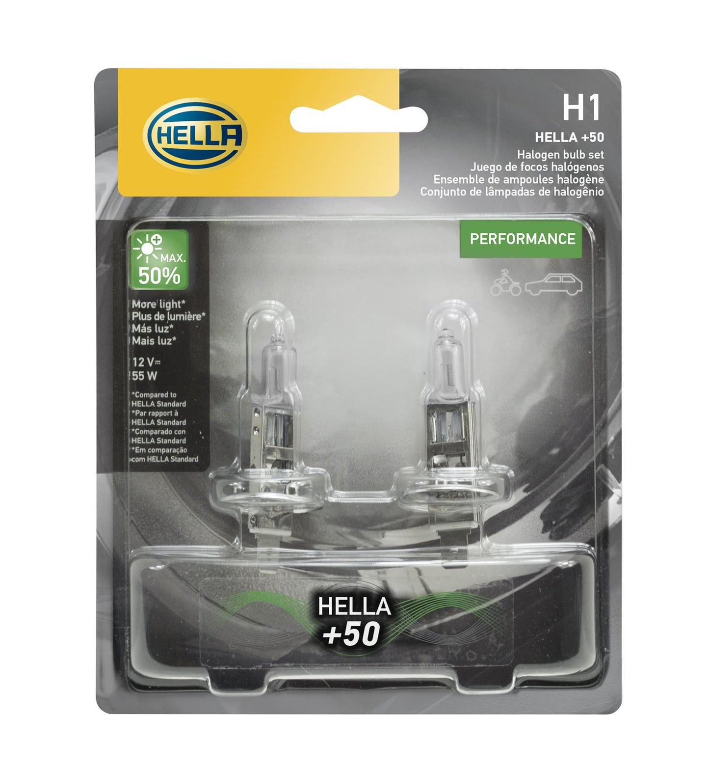Hella High Performance Series Light Bulbs H1P50TB