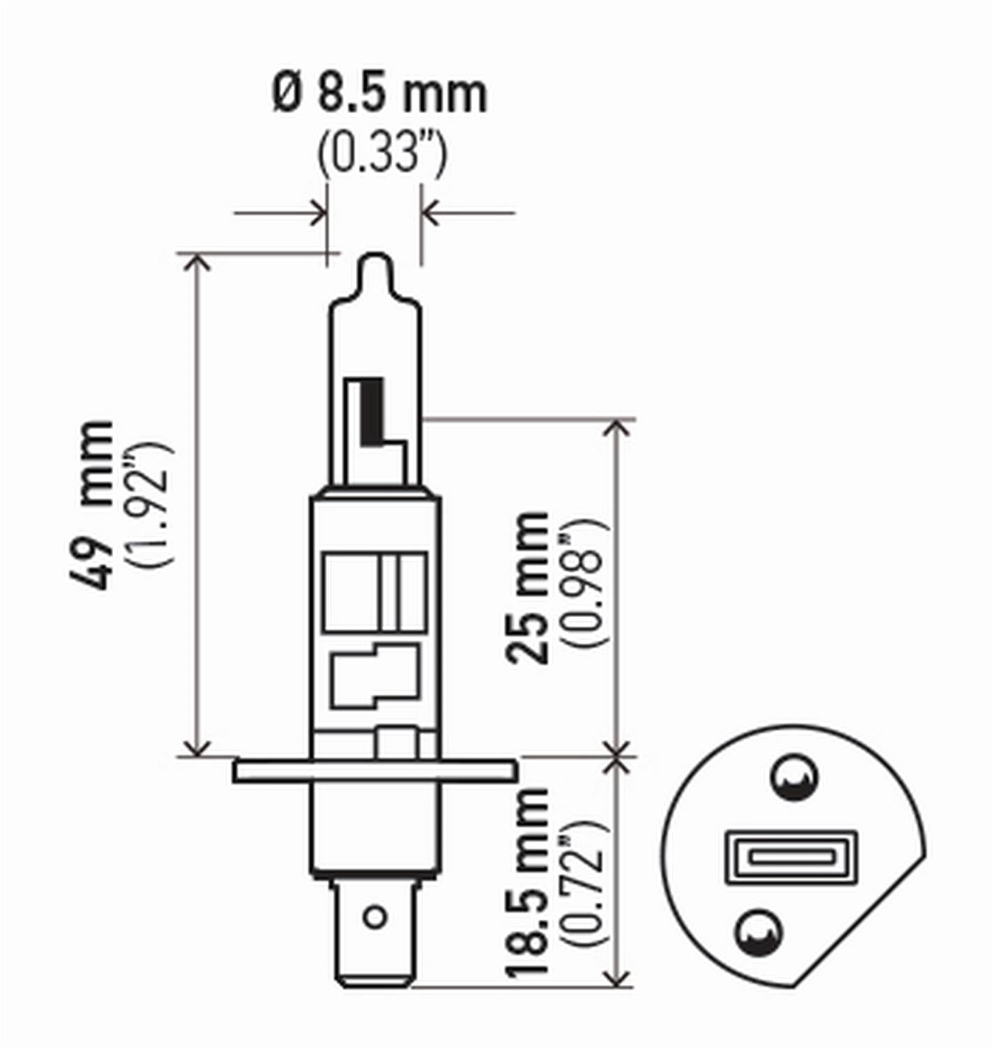 Hella Standard Series Light Bulbs H1TB