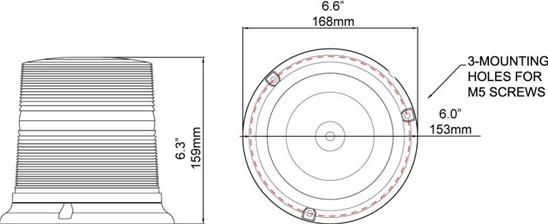 Hella K-LED Beacon Lights H27111001