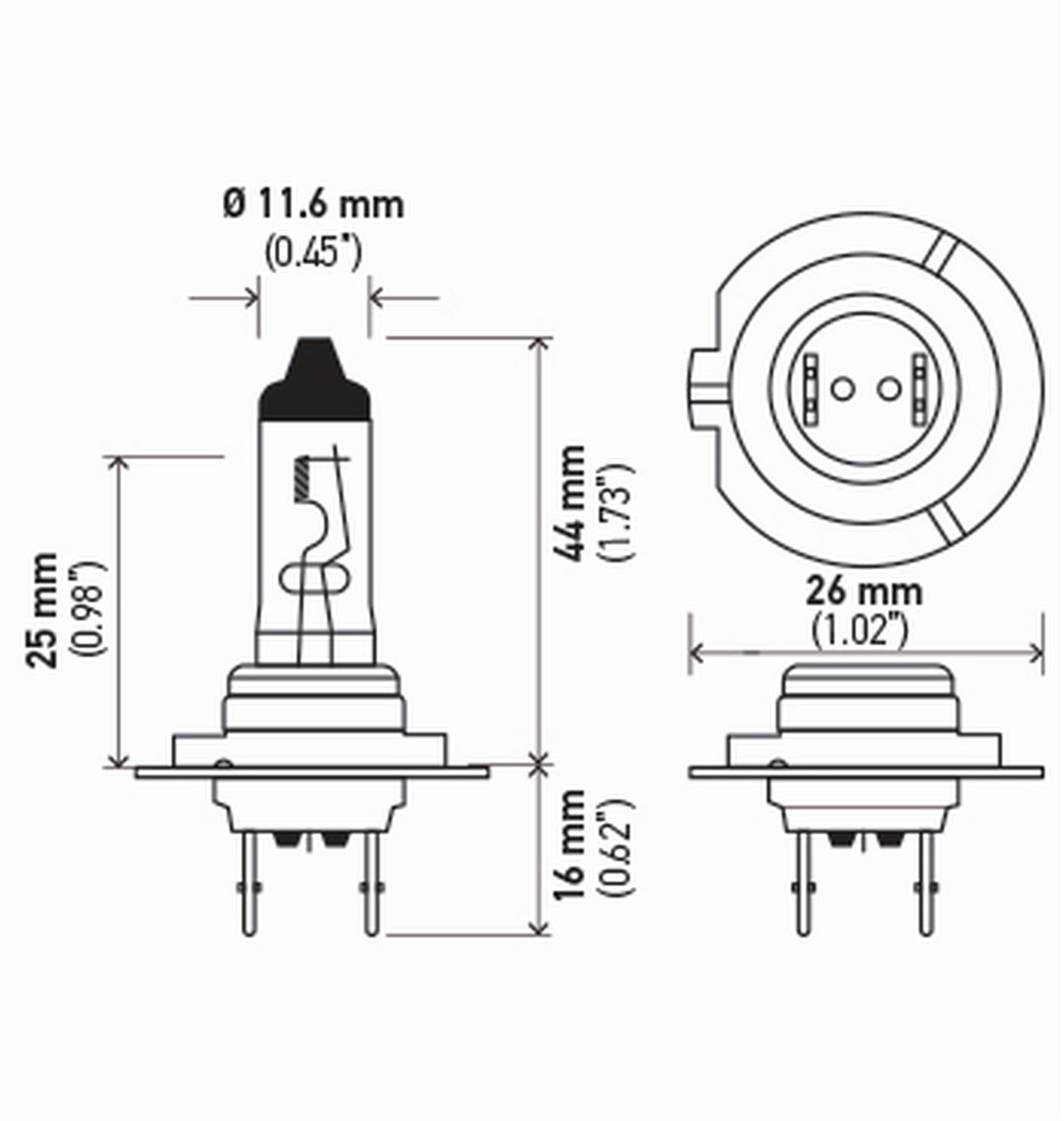 Hella High Performance Series Light Bulbs H7P50TB