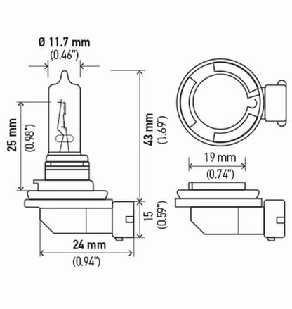 Hella Standard Series Light Bulbs H9TB
