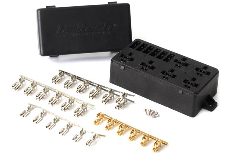 HalTech 6 Circuit Fuse Box with Lid HT-030102