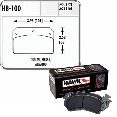 Hawk Performance HT 10 Racing Brake Pads HB100S.480
